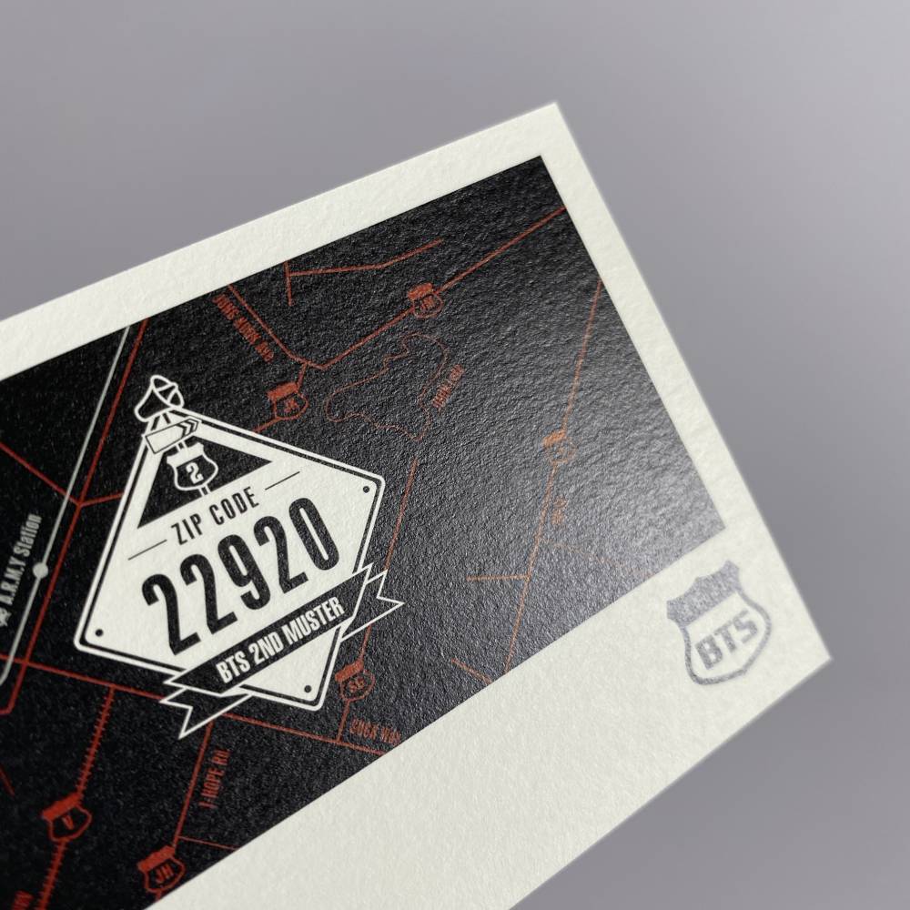 BTS ZIP CODE 22920 2ND MUSTER FAN CLUB MINI PHOTOCARD - UNIT (3/7)